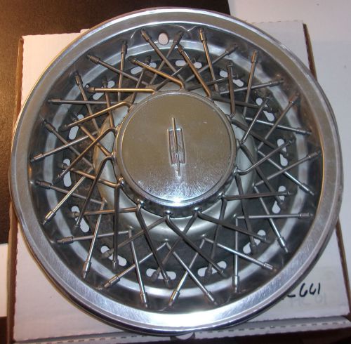 1978 1979 olds wire wheel hub cap 15&#034; stainless &amp; chrome   -  hc661