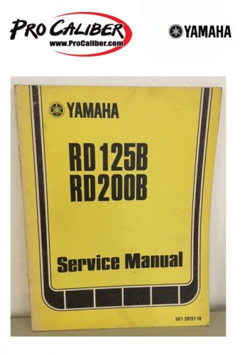 Yamaha rd125b, rd200b service manual