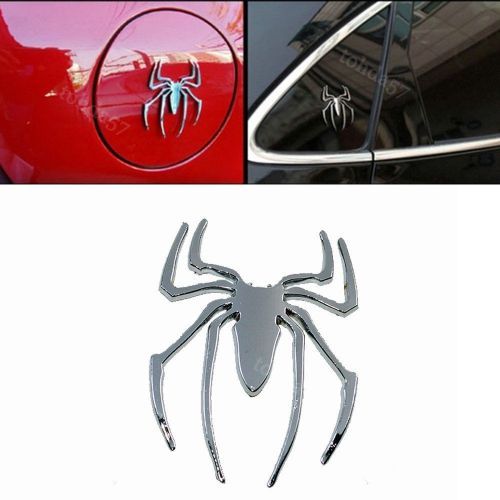 Suv metal car spider man emblem logo rear badge sticker for audi decal universal