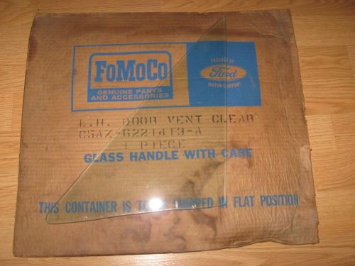 Nos 1965-1968 ford galaxie custom 500 lh vent window glass clear country squire