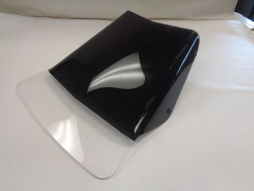 Plexi glass clear / black windshield 17 5/8&#034; x 5 7/8&#034; x 16 1/8&#034; marine boat