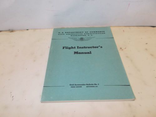 Flight instructor manual bulletin no. 5