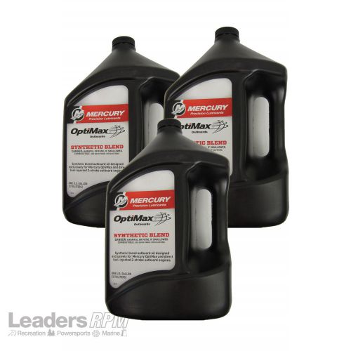 Mercury synthetic blend optimax dfi outboard oil case 3 gallons 92-858037k01