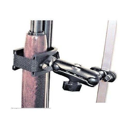 Easy use single swing arm gun holder for any atv, utv, golf cart 1&#034; u-bolt