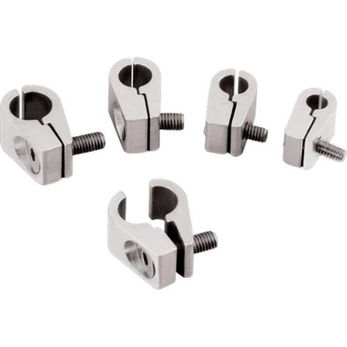 Billet specialties 3/8 in id polished line mounting clamp p/n 65410