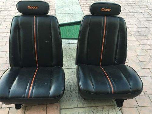 Mopar 1968 1969 b body black bucket seats road runner charger gtx r/t r