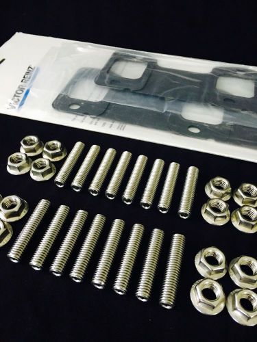 Ford diesel powerstroke 6.7 stainless exhaust manifold studs bolts gasket