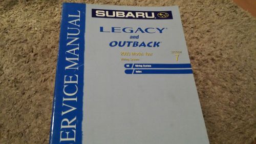 2003 subaru legacy and outback wiring system sec 7 service repair manual