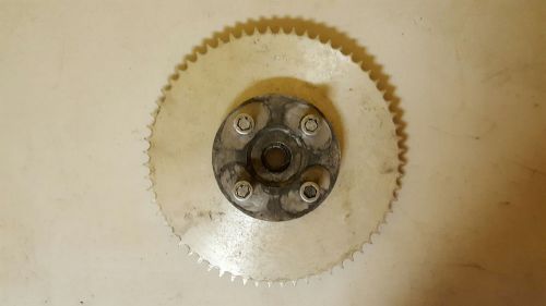 Monark 125 rear sprocket with hub mount plate oem dkw sachs ahrma vintage