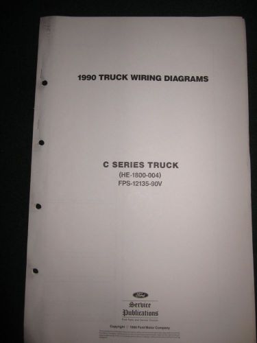 1990 ford c-series c8000 ct8000 wiring diagram manual schematic sheets oem