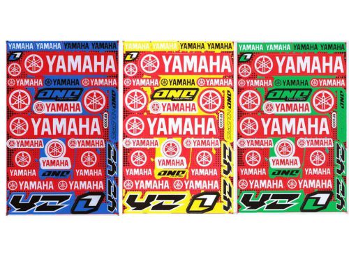 New yamaha motocross moto gp atv racing stickers/decals. 3 sheets (set3)
