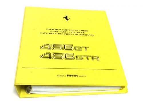 Ferrari 456gt - 456gta factory original parts catalog manual 4 ring binder
