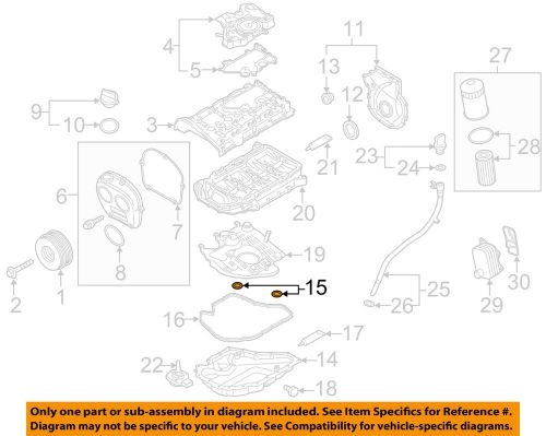 Audi oem 15-16 a3 engine-lower oil pan o-ring n0282222