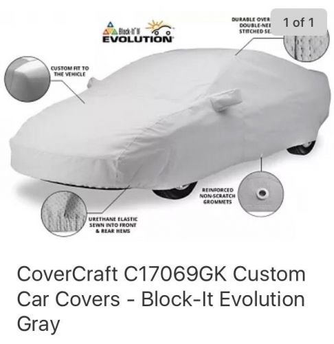 Covercraft c17069gk custom car covers - block-it evolution gray