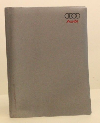 1998 audi a4/a4 quattro owners manual 2.8 liter engine