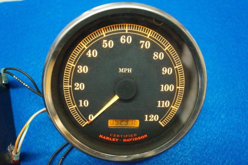 Genuine harley touring road king dyna softail 5&#034; speedometer 99-03 52316 miles