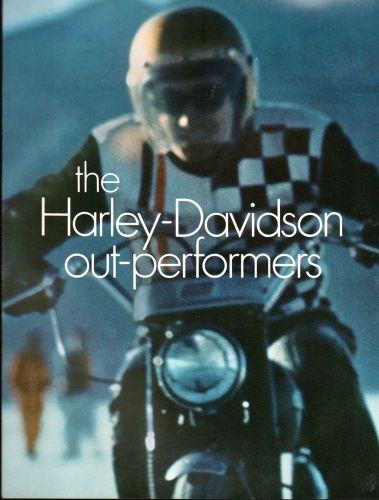 Vintage 1969 harley-davidson motorcycle brochure 4 pages nice   (462)