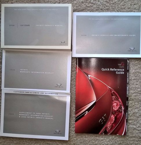 2008 g37 coupe infiniti owner&#039;s manual