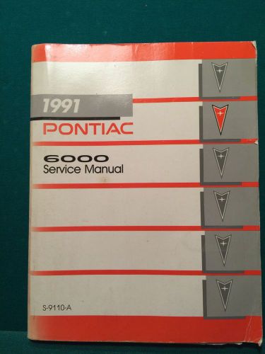 1991 pontiac 6000 service manual