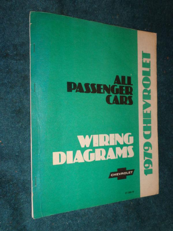 1979 chevrolet malibu / camaro / corvette+ wiring shop manual / original book
