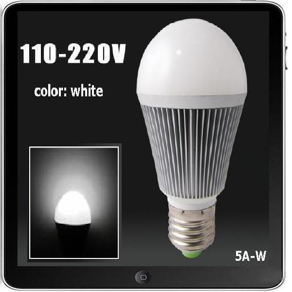 Cool design e27 5w white led globe light bulb lamp 85-265v led 5aw
