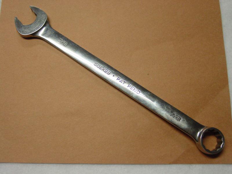 Snap-on soex28 7/8'' flank drive plus combination wrench