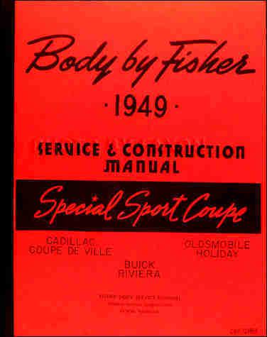 1949 1950 1951 1952 fisher body repair shop manual cadillac olds buick
