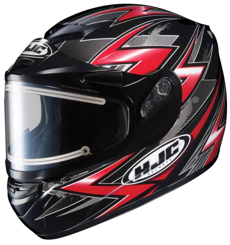 Hjc cs-r2 snow helmet thunder electric shield black red 2xl