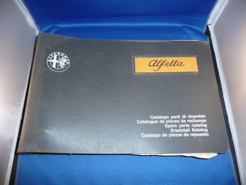  alfa romeo alfetta spare parts catalog may 1974 edition