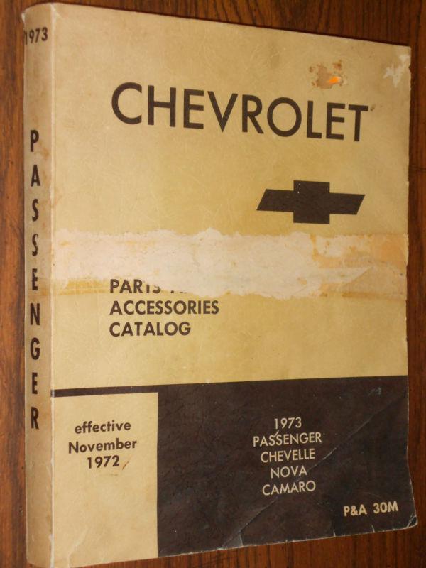 1973 chevrolet parts book / nice original parts catalog