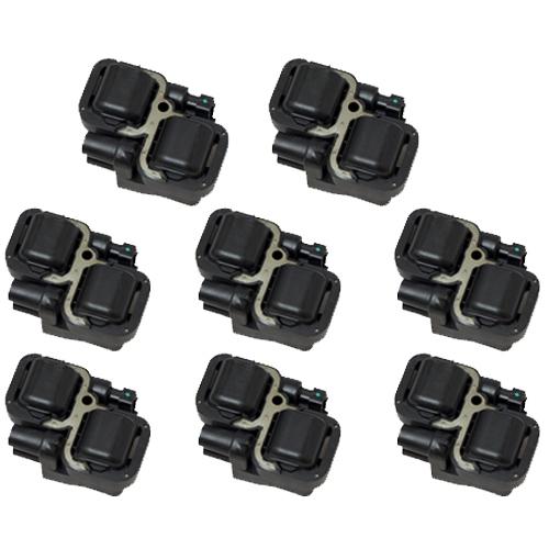 Ignition coil pack - set of 8 - mercedes v6 v8 - 0221503035 - new