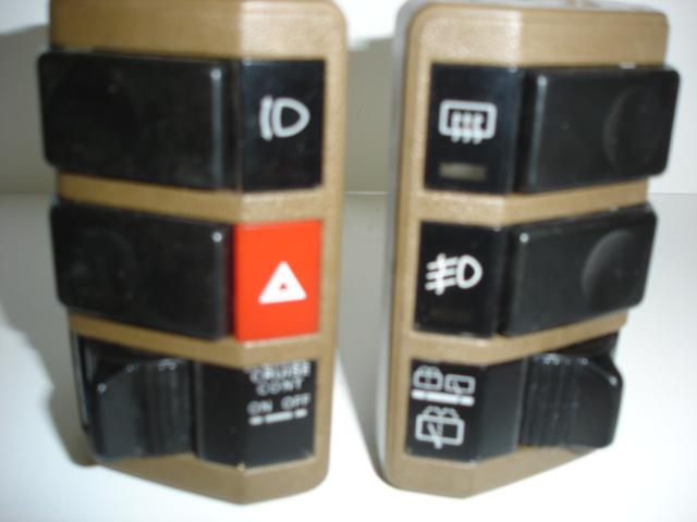 1984-89 nissan 300zx tan dash switch pods