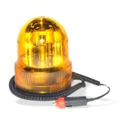 12 volt revolving light beacon car caution amber yellow 12v power magnetic base