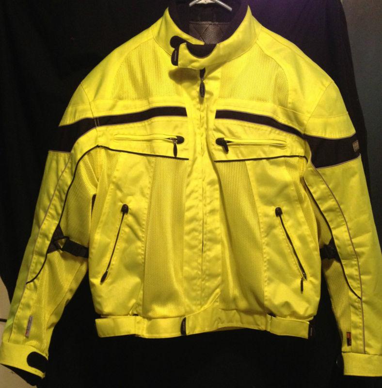 Olympia motosports motorcycle touring mesh tech jacket; 2 jackets in 1