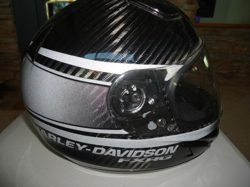 Harley davidson fxrg carbon fiber motorcycle helmet xsmall
