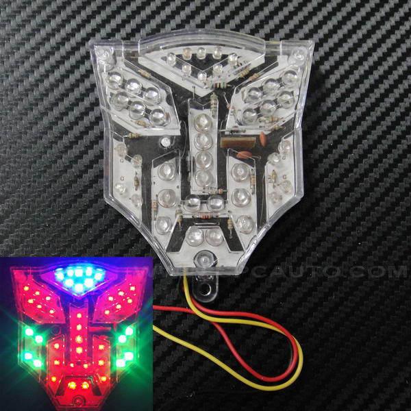 Car emblem sticker badge light lamp transformers autobots color led 