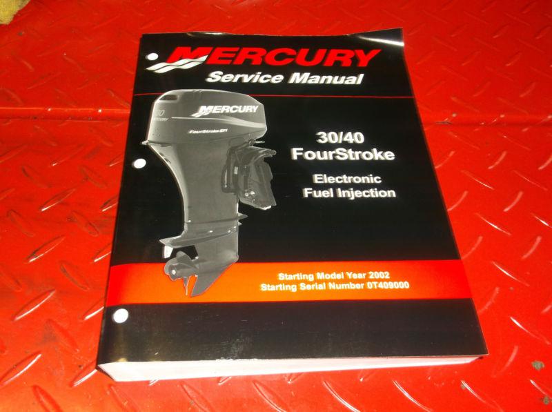 Mercury 30 & 40 hp efi  outboard service  manual oem / great gift  / no res 