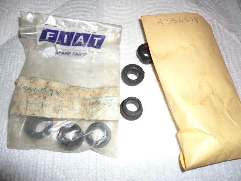 Fiat 124 spider coupe smog pump air bump mounting bushings x3 nos 1974-1977