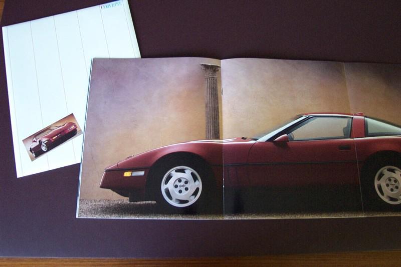 1988 corvette original deluxe dealer brochure mint condition unopened envelope