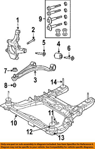 Chrysler oem 4743689ah front suspension-engine cradle