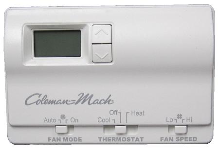Coleman 6636-3441 digital wall thermostat white camper trailer rv