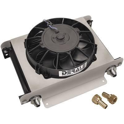 Derale performance hyper-cool remote fluid coolers with fan 15860
