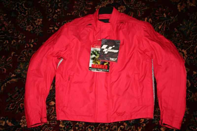 Women's waterproof moto gp hairpin motorcycle jacket honda/ducati red size xl