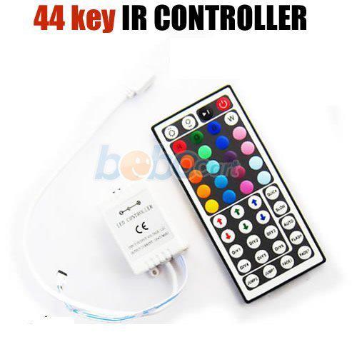 44 key remote controller + ir controller box for led rgb strip light 5050 3528