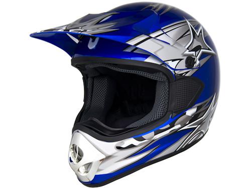 All star mx motocross off-road dirt bike gloss dot motorcycle helmet - s/m/l/xl