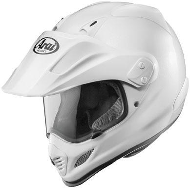 Arai xd3 xd-3 white motorcycle helmet duel large l
