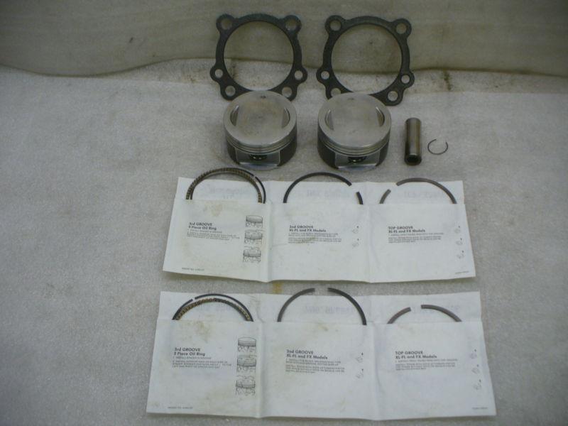 Harley 99-05 twin cam 88 1450 stock pistons,rings & head gaskets,#22095-99a.
