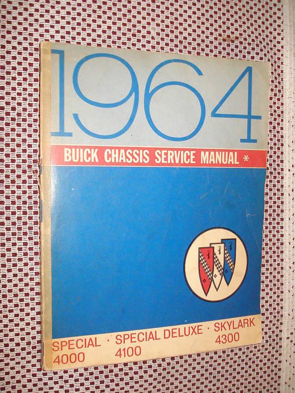 1964 buick shop manual chassis service book skylark +++