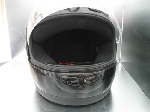 Black cyber full face motorcycle helmet size xs xsmall clear visor