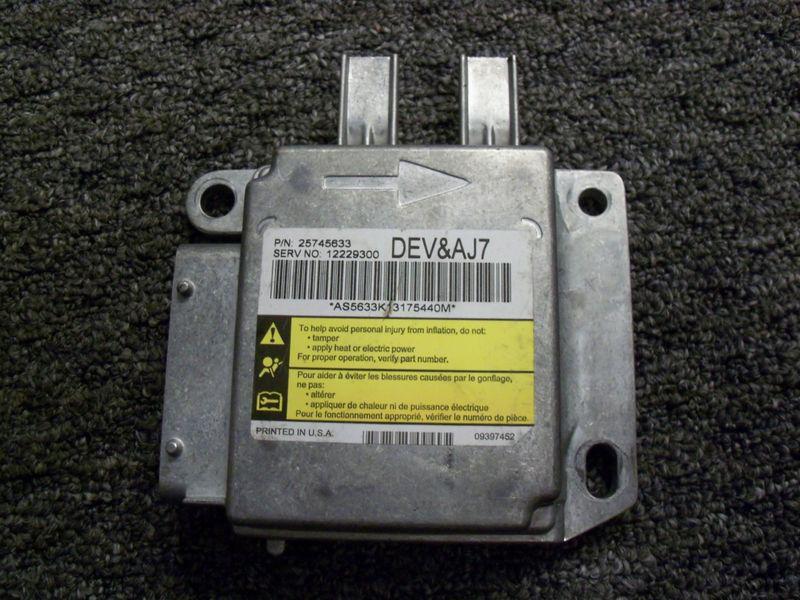 2004 oem cadillac deville sdm airbag control module 12229300